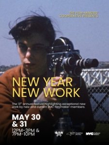 Poster for the Film-Makers' Coop 13th Annual New Year/New Work Festival.